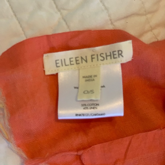 Eileen Fisher Colton and linen scarf. New. - Picture 3 of 3